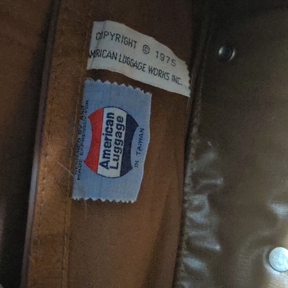 Vintage 1975 American Tourister Luggage Leather Tote - Picture 4 of 10